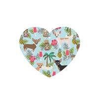 Phayah Ambientadores de coche en forma de corazón, 6 unidades, diseño de chihuahua, piña, tabletas de aromaterapia, tarjeta perfumada colgante, aroma de lavanda que elimina el olor