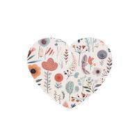 Phayah Ambientadores de coche en forma de corazón, 6 unidades, diseño de flores de dibujos animados, tabletas de aromaterapia, tarjeta perfumada colgante, aroma a lavanda