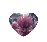 Phayah Ambientadores de coche en forma de corazón, 6 unidades, diseño de flores moradas y azules, tabletas de aromaterapia automáticas, tarjeta perfumada para colgar, aroma a lavanda