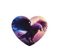 Phayah Ambientadores de coche en forma de corazón, 6 unidades, diseño de llamas moradas, tabletas de aromaterapia automáticas, tarjeta perfumada para colgar, aroma a lavanda