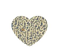 Phayah Ambientadores de coche en forma de corazón, 6 unidades, diseño de mapa del tesoro, diseño de laberinto, tabletas de aromaterapia, tarjeta perfumada colgante, aroma a lavanda