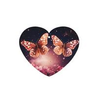 Phayah Ambientadores de coche en forma de corazón, 6 unidades, diseño de mariposa con alas, tabletas de aromaterapia automáticas, tarjeta perfumada para colgar, aroma a lavanda