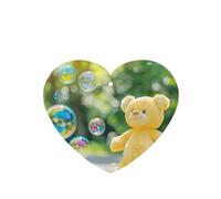 Phayah Ambientadores de coche en forma de corazón, 6 unidades, diseño de oso de muñeca burbujeante, tabletas de aromaterapia automáticas, tarjeta perfumada para colgar, aroma a lavanda