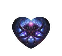 Phayah Ambientadores de coche en forma de corazón, 6 unidades, diseño de pulpo de mar profundo, con patrón de rey de pulpo automático, tarjeta perfumada para colgar, aroma a lavanda