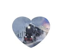 Phayah Ambientadores de coche en forma de corazón, 6 unidades, diseño de tren de vapor, patrón de puesta de sol, tabletas de aromaterapia, tarjeta perfumada colgante, aroma de lavanda que elimina el