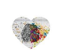 Phayah Ambientadores de coche en forma de corazón, 6 unidades, diseño de ventaja para cerebro izquierdo y derecho, tabletas de aromaterapia, tarjeta perfumada colgante, aroma de lavanda que elimina el
