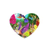 Phayah Ambientadores de coche en forma de corazón, 6 unidades, diseño floral de primavera, mariposa, colibrí, tabletas de aromaterapia, tarjeta perfumada para colgar, aroma a lavanda que elimina el