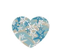 Phayah Ambientadores de coche en forma de corazón, 6 unidades, hermoso patrón de estrella de mar, tabletas de aromaterapia, tarjeta perfumada colgante, aroma de lavanda que elimina el olor