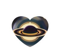 Phayah Ambientadores de coche en forma de corazón, 6 unidades, hermoso patrón de Saturno, tabletas de aromaterapia para colgar, tarjeta perfumada, aroma a lavanda