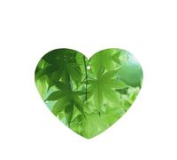 Phayah Ambientadores de coche en forma de corazón, 6 unidades, hojas verdes, patrón de naturaleza, tabletas de aromaterapia, tarjeta perfumada colgante, aroma a lavanda que elimina el olor