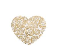 Phayah Ambientadores de coche en forma de corazón, 6 unidades, muchas flores doradas, tabletas de aromaterapia, tarjeta perfumada colgante, aroma de lavanda que elimina el olor