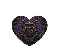 Phayah Ambientadores de coche en forma de corazón, 6 unidades, patrón de señores oscuros, tabletas de aromaterapia automáticas, tarjeta perfumada para colgar, aroma a lavanda