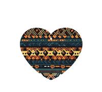 Phayah Ambientadores de coche en forma de corazón, 6 unidades, tribal africano, étnico, patrón de textura étnica, tabletas de aromaterapia, tarjeta perfumada colgante, aroma a lavanda