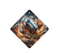 Phayah Ambientadores de rugby sobre fuego y lavanda, cuadrado, para colgar, tableta, armario, zapatero, 6 unidades