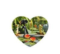 Phayah Ambientadores para coche, diseño de dos ranas, con aroma a lavanda, para colgar en forma de corazón, para tableta, armario, zapatos, armario, 4 unidades