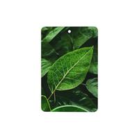 Phayah Ambientadores rectangulares para coche, 4 unidades, con patrón de naturaleza verde, tabletas de aromaterapia, tarjeta perfumada para colgar, aroma a lavanda