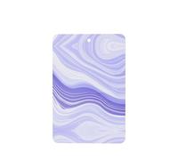Phayah Ambientadores rectangulares para coche, 4 unidades, con patrón de ondas azules y moradas, tarjetas aromáticas para colgar, aroma a lavanda