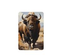 Phayah Ambientadores rectangulares para coche, 4 unidades, con patrón de rebaño de bisonte norteamericano, tabletas de aromaterapia automáticas, tarjeta perfumada para colgar, aroma a lavanda