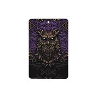Phayah Ambientadores rectangulares para coche, 4 unidades, con patrón de señores oscuros, tabletas de aromaterapia para colgar, tarjeta perfumada, aroma a lavanda