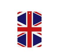 Phayah Ambientadores rectangulares para coche, 4 unidades, diseño de bandera del Reino Unido, tabletas de aromaterapia para colgar, tarjeta perfumada, aroma a lavanda