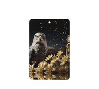 Phayah Ambientadores rectangulares para coche, 4 unidades, diseño de flor de champán, diseño de halcón, tabletas de aromaterapia automáticas, tarjeta perfumada para colgar, aroma a lavanda