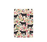 Phayah Ambientadores rectangulares para coche, 4 unidades, diseño de granja de ganado, con patrón de santuario, tabletas de aromaterapia automáticas, tarjeta perfumada para colgar, aroma a lavanda