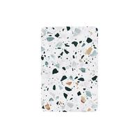 Phayah Ambientadores rectangulares para coche, 4 unidades, diseño de mármol de terrazo, con patrón pastel, tabletas de aromaterapia automáticas, tarjeta perfumada para colgar, aroma a lavanda