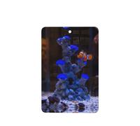 Phayah Ambientadores rectangulares para coche, 4 unidades, diseño de pez payaso por The Reef, tarjeta perfumada para colgar, con aroma a lavanda