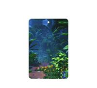 Phayah Ambientadores rectangulares para coche, 4 unidades, diseño de plantas en la selva, tabletas de aromaterapia automáticas, tarjeta perfumada para colgar, aroma a lavanda