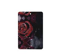 Phayah Ambientadores rectangulares para coche, 4 unidades, diseño de rosas de rocío, tabletas de aromaterapia, tarjeta perfumada para colgar, aroma a lavanda