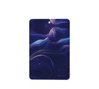 Phayah Ambientadores rectangulares para coche, 4 unidades, diseño de venas de mármol azul, tabletas de aromaterapia para colgar, tarjeta perfumada - aroma a lavanda