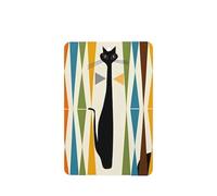 Phayah Ambientadores rectangulares para coche, 4 unidades, diseño moderno de mediados de siglo, con patrón de gato, tabletas de aromaterapia automáticas, tarjeta perfumada para colgar, aroma a lavanda
