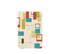 Phayah Ambientadores rectangulares para coche, 4 unidades, diseño moderno de mediados de siglo, tabletas de aromaterapia para colgar, tarjeta perfumada, aroma a lavanda