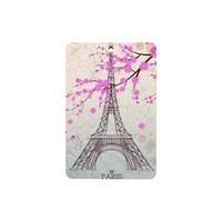 Phayah Ambientadores rectangulares para coche, 4 unidades, diseño vintage de la Torre Eiffel, tabletas de aromaterapia, tarjeta perfumada colgante, aroma a lavanda