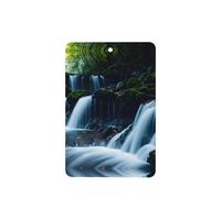 Phayah Ambientadores rectangulares para coche, 4 unidades, gran patrón de cascada, tabletas de aromaterapia para colgar, tarjeta perfumada, aroma a lavanda