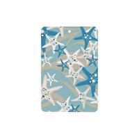 Phayah Ambientadores rectangulares para coche, 4 unidades, hermoso patrón de estrella de mar, tabletas de aromaterapia para colgar, tarjeta perfumada, aroma a lavanda