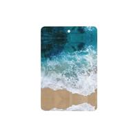 Phayah Ambientadores rectangulares para coche, 4 unidades, hermoso patrón de olas del océano, tabletas de aromaterapia para colgar, tarjeta perfumada, aroma a lavanda