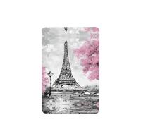 Phayah Ambientadores rectangulares para coche, 4 unidades, pintura al óleo, diseño de la Torre Eiffel de París, tabletas de aromaterapia automáticas, tarjeta perfumada para colgar, aroma a lavanda