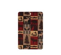 Phayah Ambientadores rectangulares para coche, 6 unidades, con diseño de oso de cabaña, ciervos, peces, aromaterapia, tarjeta perfumada, aroma a lavanda que elimina el olor