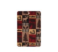 Phayah Ambientadores rectangulares para coche, 6 unidades, con diseño de oso de cabaña, ciervos, peces, aromaterapia, tarjeta perfumada, aroma a lavanda que elimina el olor