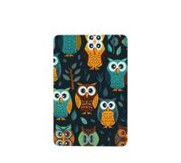 Phayah Ambientadores rectangulares para coche, 6 unidades, con patrón de búho regordete, tabletas de aromaterapia, tarjeta perfumada para colgar, aroma a lavanda que elimina el olor