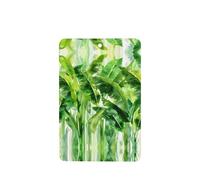 Phayah Ambientadores rectangulares para coche, 6 unidades, con patrón de hojas de plátano verde, tabletas de aromaterapia automáticas, tarjeta perfumada para colgar, aroma a lavanda