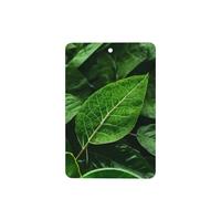 Phayah Ambientadores rectangulares para coche, 6 unidades, con patrón de naturaleza verde, tabletas de aromaterapia, tarjeta perfumada para colgar, aroma a lavanda