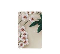 Phayah Ambientadores rectangulares para coche, 6 unidades, con patrón de orquídea de campana, tabletas de aromaterapia, tarjeta perfumada para colgar, aroma a lavanda que elimina el olor