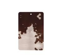 Phayah Ambientadores rectangulares para coche, 6 unidades, con patrón de piel de vaca, color rojo y marrón, tarjeta perfumada para colgar, aroma a lavanda que elimina el olor