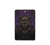 Phayah Ambientadores rectangulares para coche, 6 unidades, con patrón de señores oscuros, tabletas de aromaterapia, tarjeta perfumada para colgar, aroma a lavanda que elimina el olor