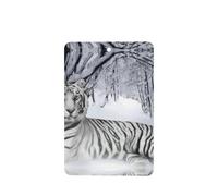 Phayah Ambientadores rectangulares para coche, 6 unidades, con patrón de tigre blanco, tarjetas aromáticas para colgar, aroma a lavanda que elimina el olor