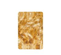 Phayah Ambientadores rectangulares para coche, 6 unidades, con patrón de trigo y mango dorado, tabletas de aromaterapia, tarjeta perfumada para colgar, aroma a lavanda