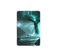 Phayah Ambientadores rectangulares para coche, 6 unidades, diseño de árbol antiguo en la tormenta, tarjetas aromáticas para colgar, aroma a lavanda
