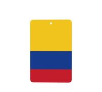 Phayah Ambientadores rectangulares para coche, 6 unidades, diseño de bandera de Colombia, tabletas de aromaterapia automáticas, tarjeta perfumada para colgar, aroma a lavanda